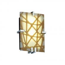 Justice Design Group 3FRM-5551-CONN-CROM-LED2-2000 - Clips Rectangle LED Wall Sconce (ADA)