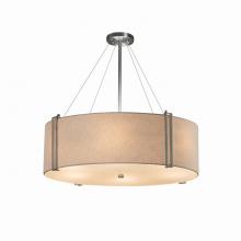 Justice Design Group FAB-9514-CREM-NCKL - Reveal 36" Drum Pendant