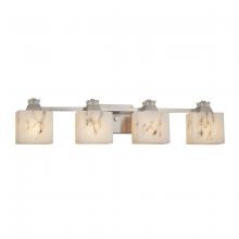 Justice Design Group FAL-8474-55-NCKL - Ardent 4-Light Bath Bar