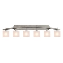 Justice Design Group FSN-8596-30-FRCR-NCKL - Archway 6-Light Bath Bar