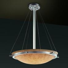 Justice Design Group CLD-9692-35-NCKL-LED5-5000 - 24" LED Pendant Bowl w/ Ring
