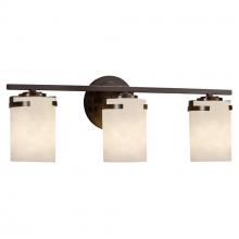 Justice Design Group CLD-8453-10-DBRZ - Atlas 3-Light Bath Bar