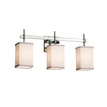 Justice Design Group FAB-8413-15-WHTE-CROM-LED3-2100 - Union 3-Light LED Bath Bar