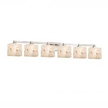 Justice Design Group FAL-8436-55-NCKL - Regency 6-Light Bath Bar