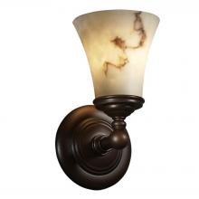 Justice Design Group FAL-8521-20-DBRZ - Tradition 1-Light Wall Sconce