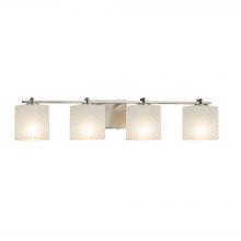 Justice Design Group FSN-8444-30-WEVE-NCKL-LED4-2800 - Era 4-Light LED Bath Bar