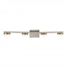 Justice Design Group FSN-8994-OPAL-NCKL - Puck 4-Light LED Bath Bar