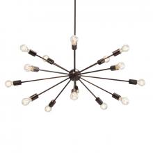 Justice Design Group NSH-8027-DBRZ - Axion 42" Chandelier