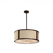 Justice Design Group PNA-9542-WAVE-DBRZ-LED5-5000 - Tribeca 24" LED Drum Pendant