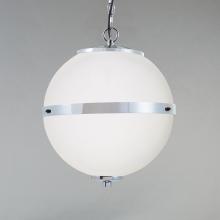 Justice Design Group FSN-8040-OPAL-CROM-LED4-2800 - Imperial 17" LED Hanging Globe
