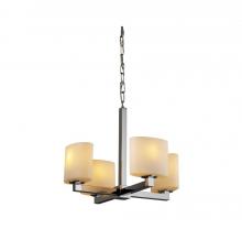 Justice Design Group FSN-8829-20-OPAL-NCKL - Modular 4-Light Chandelier