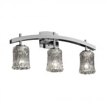 Justice Design Group GLA-8593-16-AMBR-CROM - Archway 3-Light Bath Bar