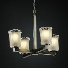 Justice Design Group GLA-8829-26-WTFR-MBLK - Modular 4-Light Chandelier