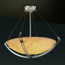 Justice Design Group PNA-9722-35-BMBO-NCKL-LED5-5000 - 24" LED Pendant Bowl w/ Crossbar