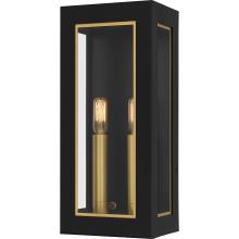 Quoizel BBN8406MBK - Bourbon 2-Light Matte Black Outdoor Wall Lantern