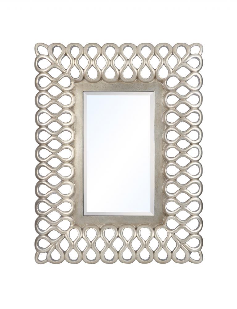 Bordeaux Wall Mirror - Silver Leaf