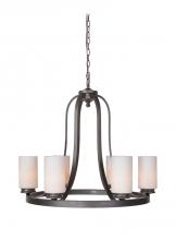 Mariana 550683 - Six Light Urban Bronze Up Chandelier