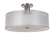 Mariana 272245 - Paige 4 Light Semi Flush - Silver