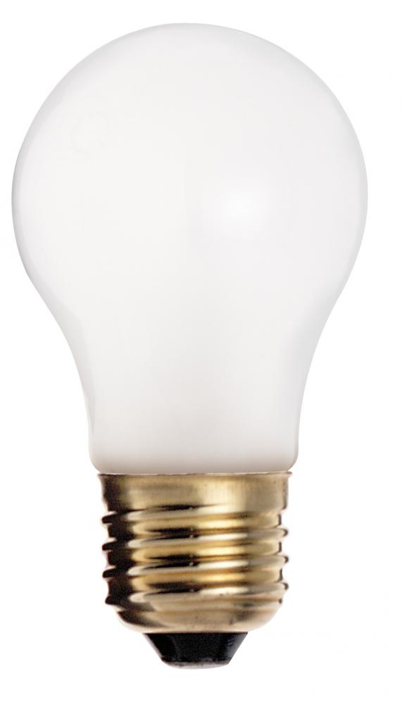 25 Watt A15 Incandescent; Frost; 2500 Average rated hours; 150 Lumens; Medium base; 130 Volt