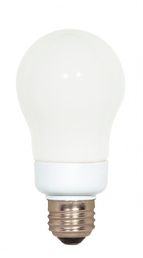 9 Watt; A19 Compact Fluorescent; 2700K; 82 CRI; Medium base; 120 Volt