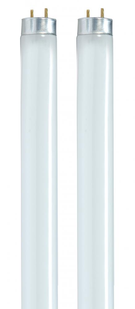 32 Watt; T8; Fluorescent; 3500K Neutral White; 85 CRI; Medium Bi Pin base; 2-Pack