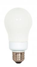 Satco Products Inc. S7284 - 9 Watt; A19 Compact Fluorescent; 2700K; 82 CRI; Medium base; 120 Volt