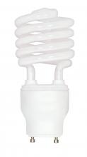 Satco Products Inc. S8206 - 23 Watt; Mini Spiral Compact Fluorescent; 2700K; 82 CRI; GU24 base; 120 Volt