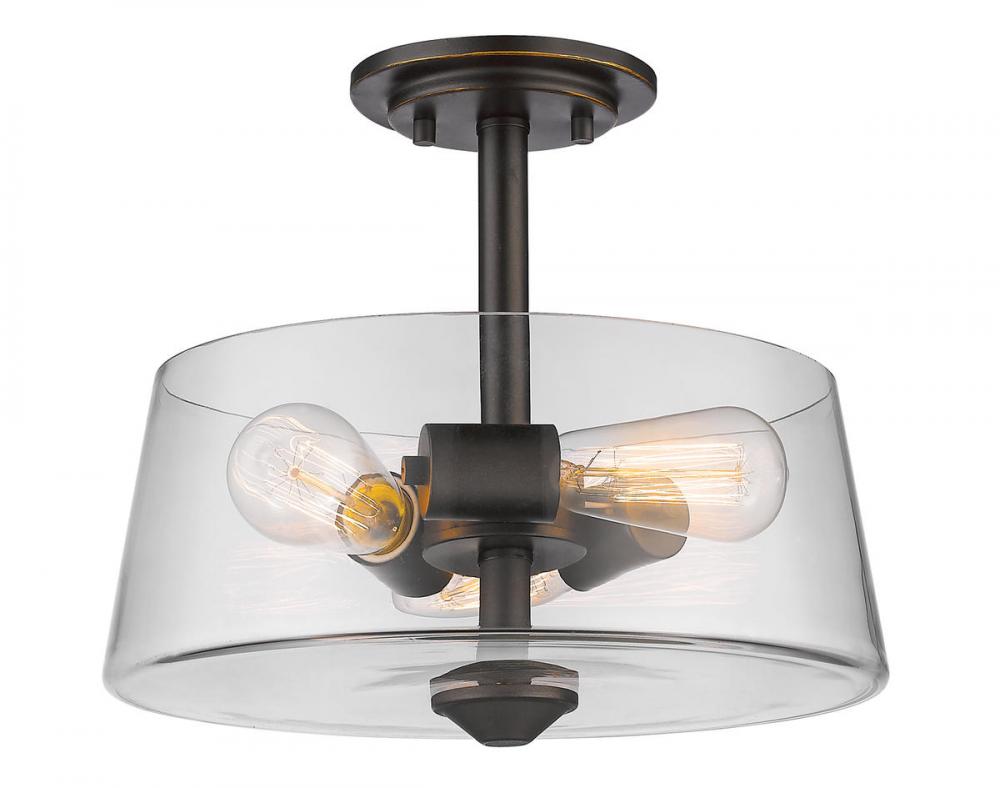 3 Light Semi Flush Mount