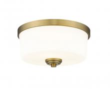 Z-Lite 220F2-HBR - 2 Light Flush Mount