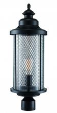 Trans Globe 40744 BK - Stewart 24.5" Postmount Lantern