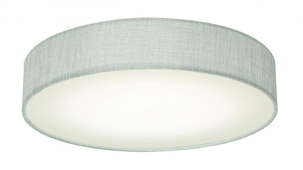 Ashland LED Flush Mount - 12'' - Grey Linen