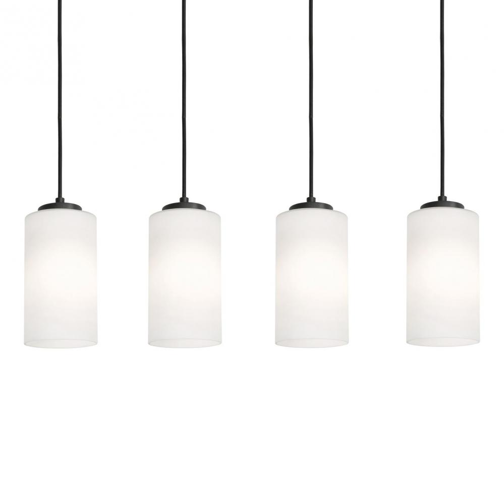 Leo 36'' 4 Light Linear Pendant - BK