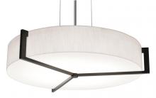 AFX Lighting, Inc. APP1932LAJUDES-LW - Apex 21'' LED Pendant - Espresso Finish - Linen White Shade