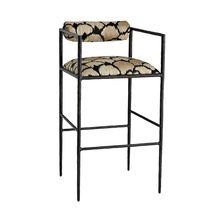 Arteriors Home 4707 - Barbana Bar Stool Ocelot Embroidery