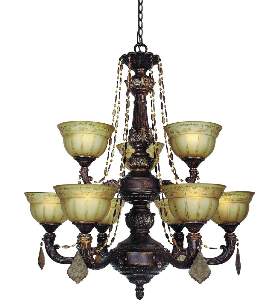 Bronze Up Chandelier