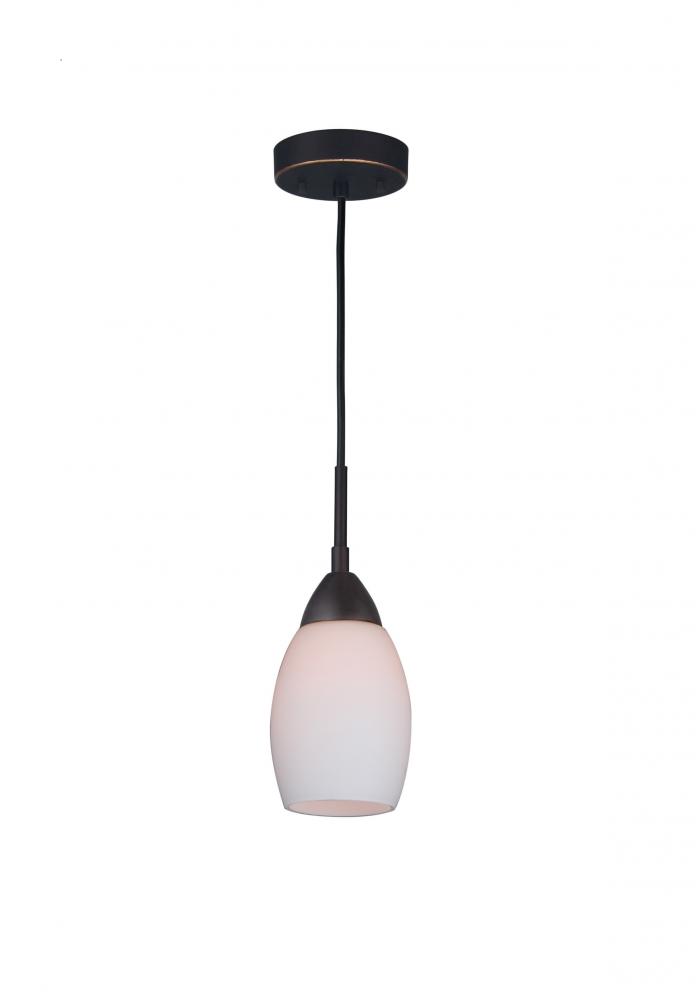 Woodbridge Lighting 15723MEB-C20401 Venezia Opal Mini-pendant