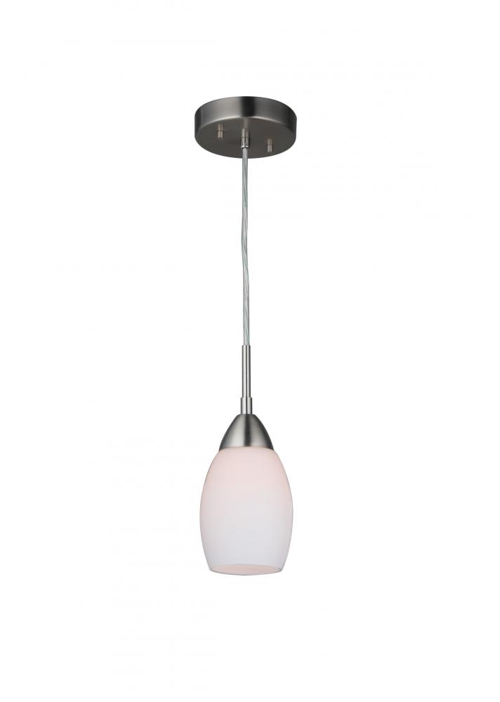 Woodbridge Lighting 15723STN-C20401 Venezia Opal Mini-pendant