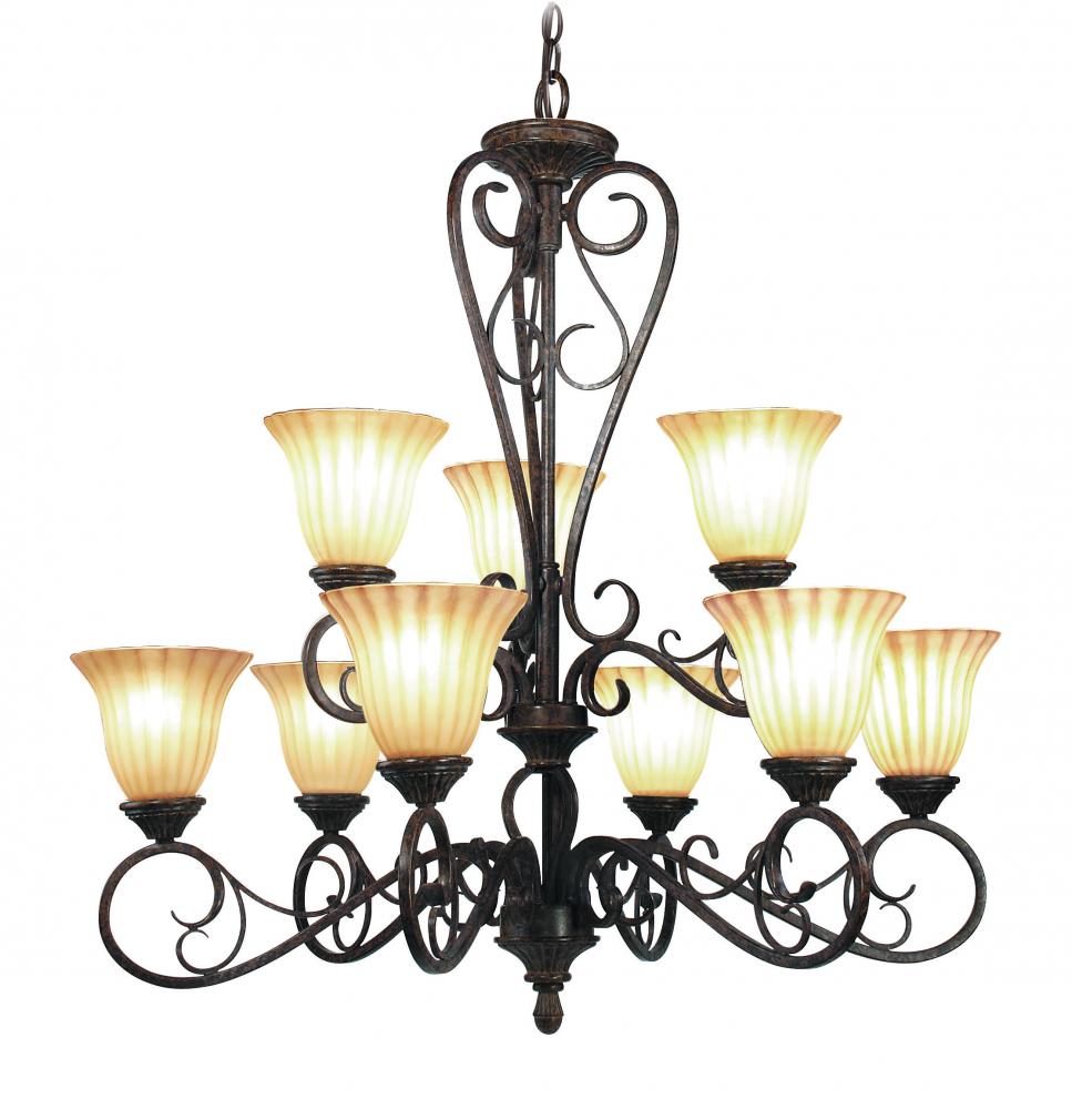 Bronze Up Chandelier