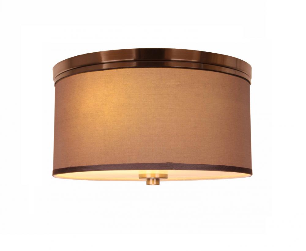 Woodbridge Lighting 15830STN-S11502 Hudson Fabric Shade Flush Mount