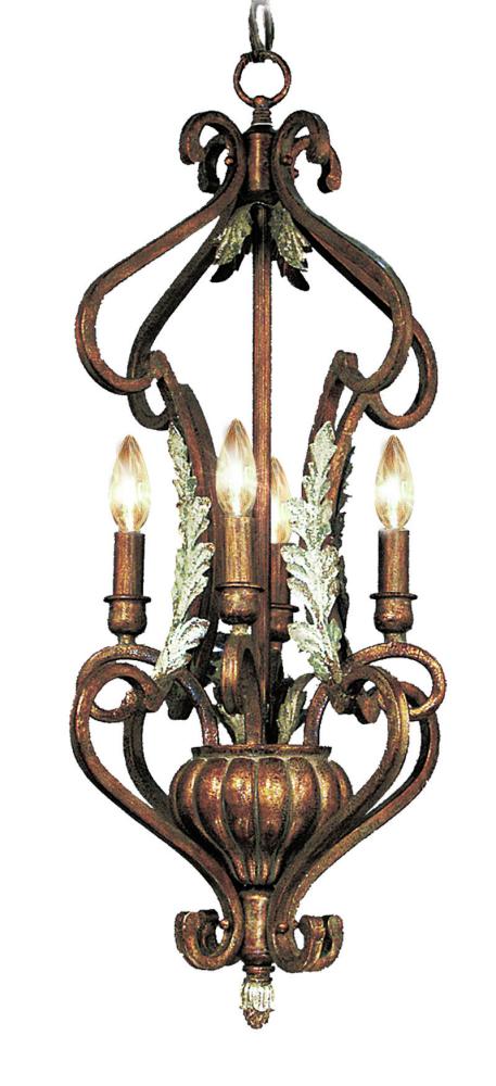 Bronze Open Frame Foyer Hall Fixture