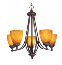 Woodbridge 10046-BOR - Bronze Up Chandelier