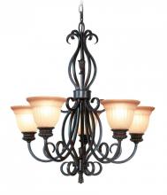 Woodbridge 12141-RBZ - Bronze Up Chandelier