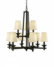 Woodbridge 12312-BLK - Black Up Chandelier