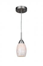 Woodbridge 13223STN-C20407 - Woodbridge Lighting 15723STN-C20407 Venezia Pearl Mini-pendant