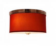 Woodbridge 15830STN-S11503 - Woodbridge Lighting 15830STN-S11503 Hudson Fabric Shade Flush Mount