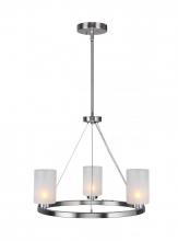 Woodbridge 16313STN-C10455 - Woodbridge Lighting 16313STN-C10455 Charlotte 3-Light Chandelier