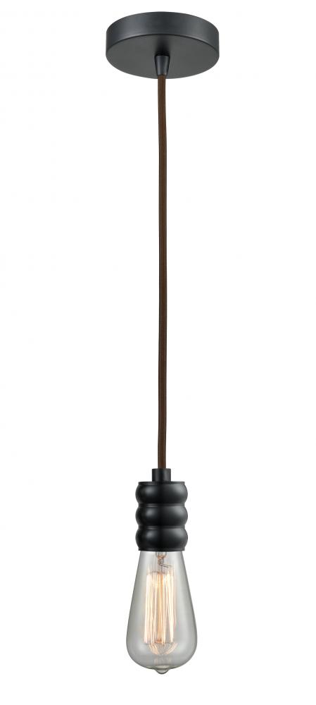 Gatsby - 1 Light - 2 inch - Matte Black - Cord hung - Mini Pendant