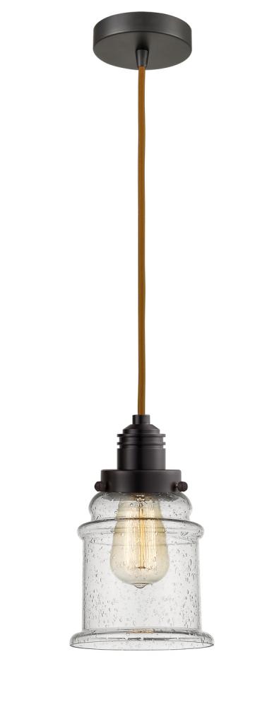 Winchester - 1 Light - 8 inch - Oil Rubbed Bronze - Cord hung - Mini Pendant