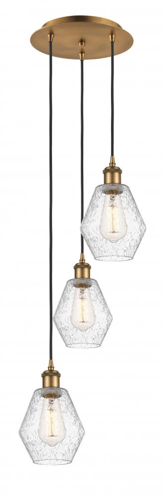 Cindyrella - 3 Light - 13 inch - Brushed Brass - Cord Hung - Multi Pendant