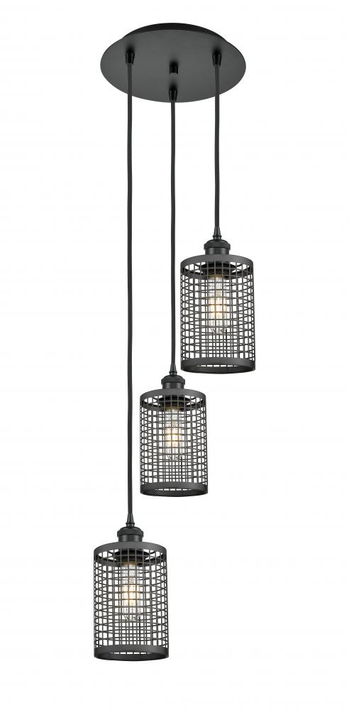 Nestbrook - 3 Light - 11 inch - Matte Black - Cord hung - Multi Pendant